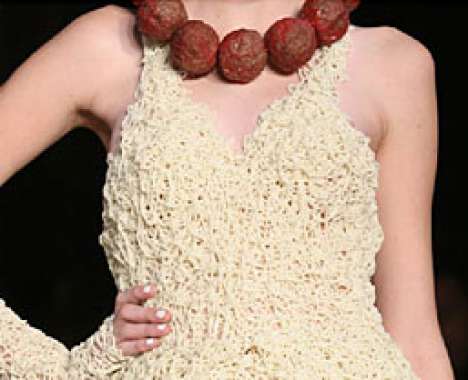 Spaghetti meatball dress